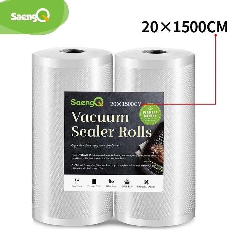 Meal Prep Vacuum Seal Containers - SaengQ Kitchen Food Vacuum Sealer Bag