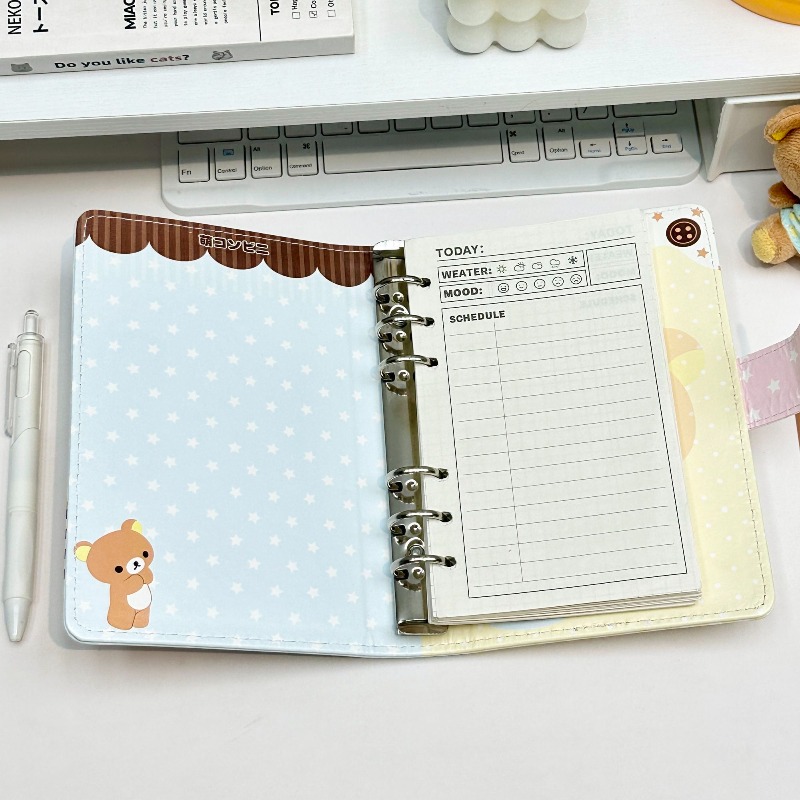 2026 new ins Rilakkuma A6 note - Meal Prep Notebook recension och pris