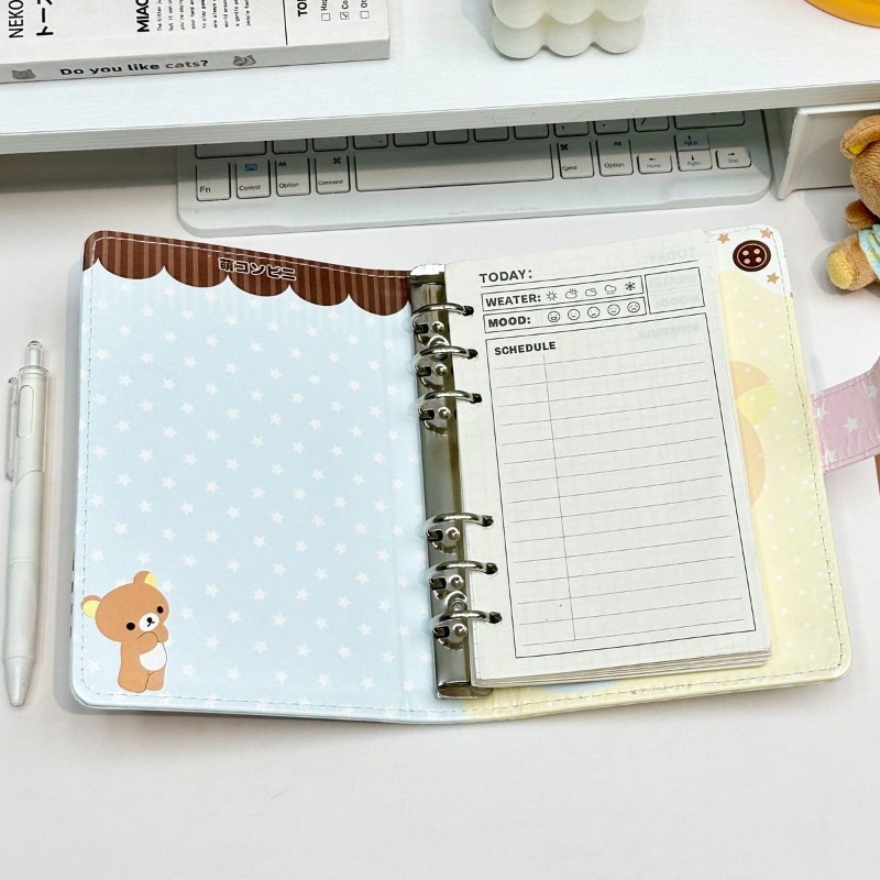 2026 new ins Rilakkuma A6 note - Meal Prep Notebook recension och pris