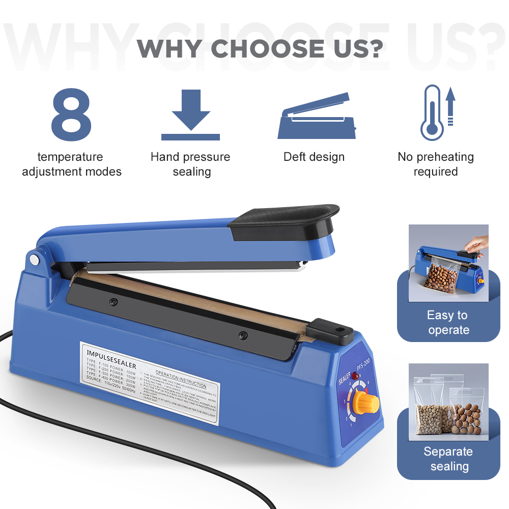 Impulse Sealer Machine Kitchen - Meal Prep Vacuum Seal Containers recension och pris