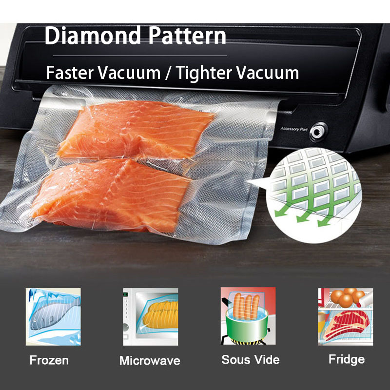 Custom Length Vacuum Sealer Ba - Meal Prep Vacuum Seal Containers recension och pris