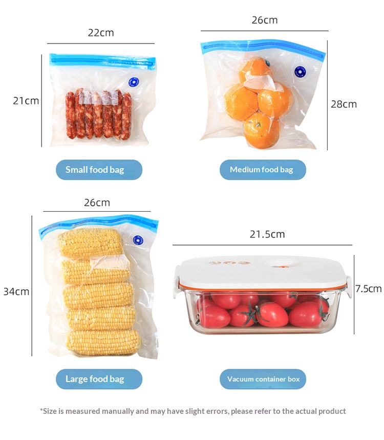 Mini USB Electric Handheld Vac - Meal Prep Vacuum Seal Containers recension och pris