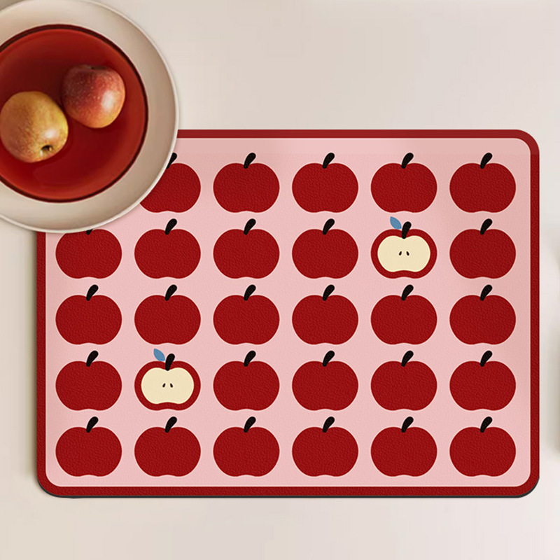 ute Apple Pattern Drying Mat F - Meal Prep Format recension och pris