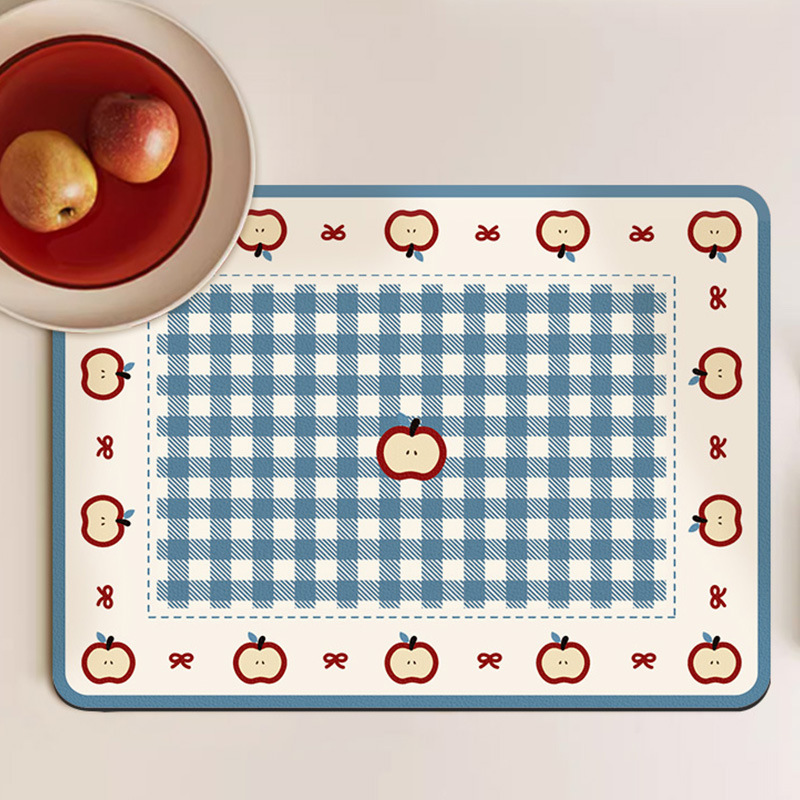 ute Apple Pattern Drying Mat F - Meal Prep Format recension och pris
