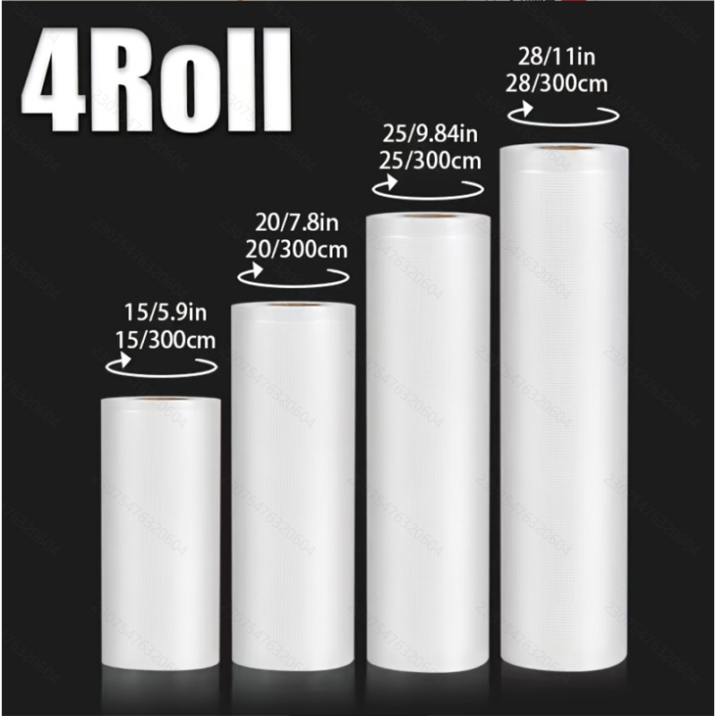 4pcs Vacuum Sealer Bags: 4 Rol - Meal Prep Vacuum Seal Containers recension och pris