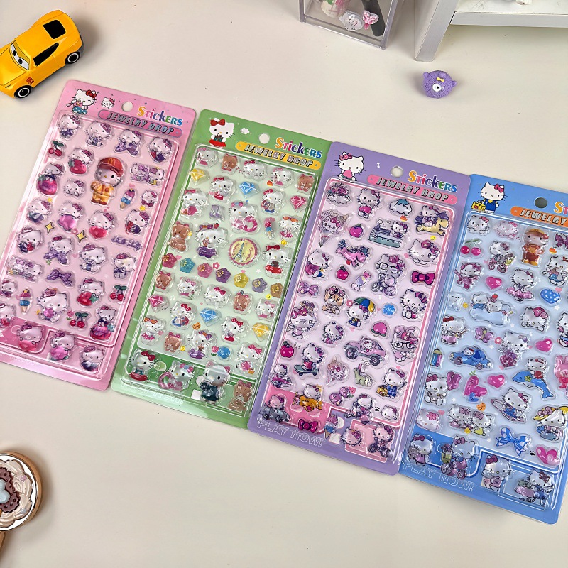 Hello Kitty Stickers 3D Emboss - Meal Prep Notebook recension och pris