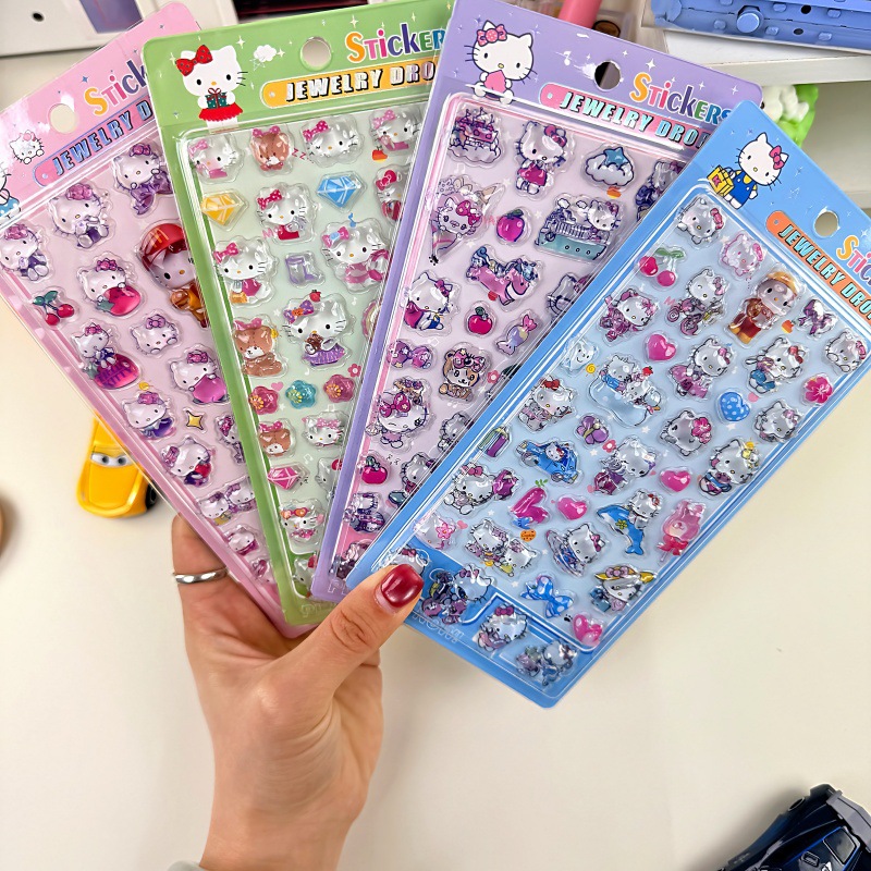 Hello Kitty Stickers 3D Emboss - Meal Prep Notebook recension och pris