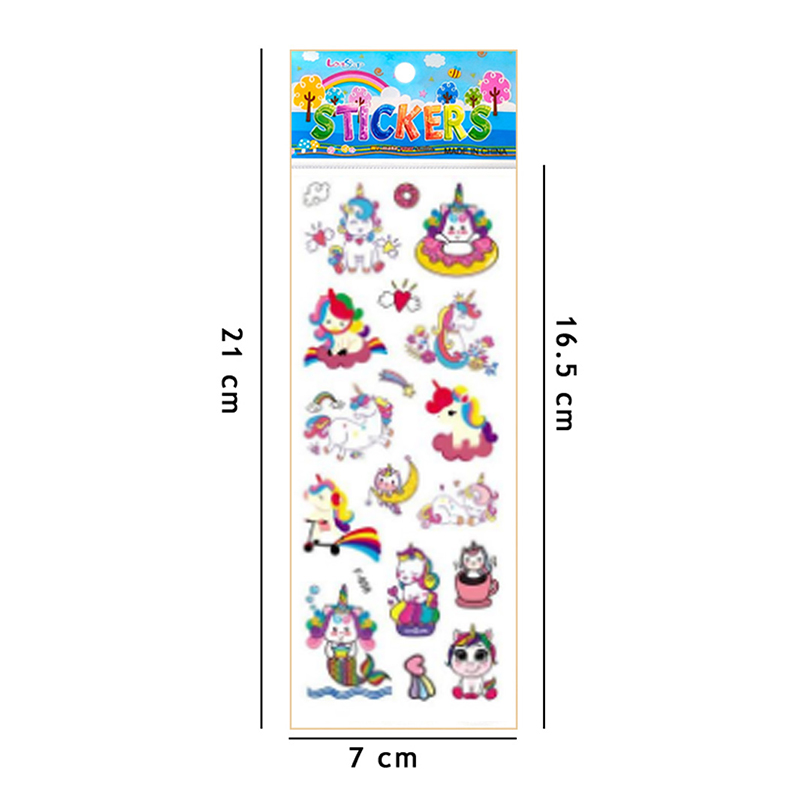 10 Sheets Cute Unicorn Sticker - Meal Prep Notebook recension och pris