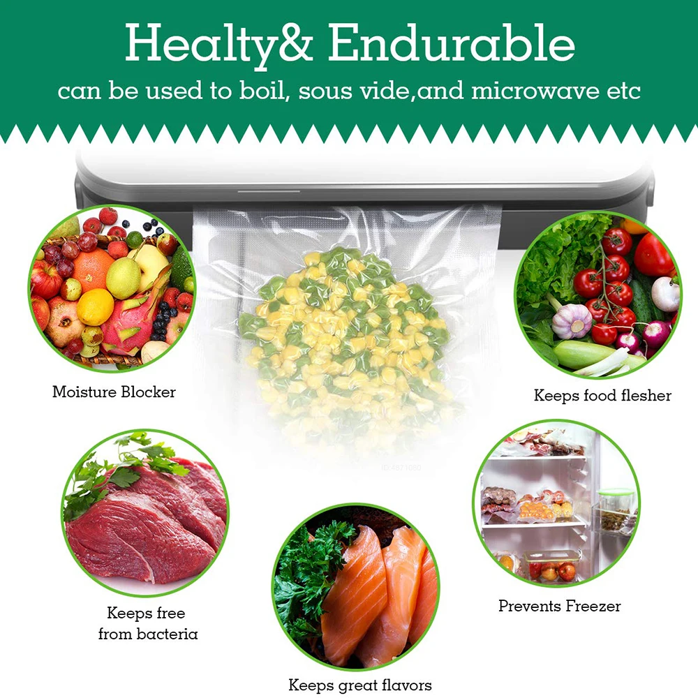 Sous Vide Roll Bags for Vacuum - Meal Prep Vacuum Seal Containers recension och pris